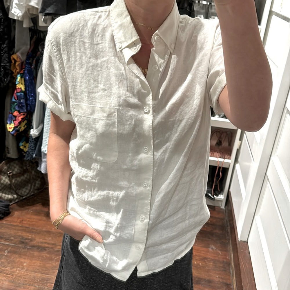 S/S Everlane Linen Button Up - Picture 2 of 7